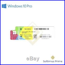 10x Windows 10 Professional COA Lizenz-Aufkleber OEM zum Freirubbeln Product Key
