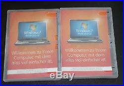 2 x Microsoft Windows 7 Professional Deutsch 64 Bit