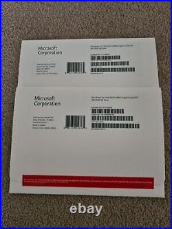 2 x Microsoft Windows Server 2022 Standard 64 bit Sealed DVD Packs Brand New