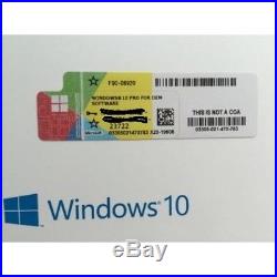 50 X GENUINE Windows 10 PRO KEY with Sticker 32 / 64 bit Licence 50 Bulk lot
