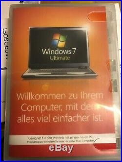 7x Windows 7 Ultimate BOX Vollversion 32bit / 64bit DEUTSCH X10-63162