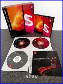 Adobe CS5 Design Premium Genuine Retail Box, Discs And License Number