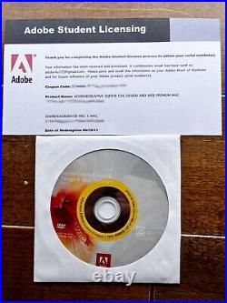 Adobe CS6 Design & Web Premium- Genuine Includes Disc & Retail License Number