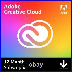 Adobe Creative Cloud 1 Year All Apps Photoshop Premiere Illustrator Dreamweaver