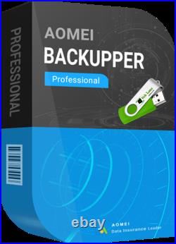 Aomei Backupper Complete Backup for Windows 10 11 on 32gb USB Stick Lifetime