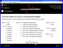 Autoscan Enhanced ULTRA OBD2 Engine Diagnostic Software Vehicle Bluetooth Elm327