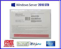 Brand New Microsoft Windows Server 2016 Standard OEM 2 CPU 16 Cores 64bit