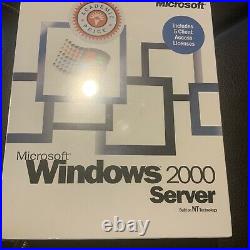 Brand New Sealed Microsoft Windows 2000 Server NT Technology 5 CAL Rare