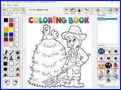 Childrens PC Digital Colouring Book Rebranded With Your Name/Website. Windows