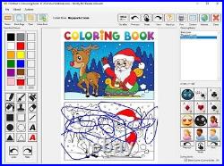 Childrens PC Digital Colouring Book Rebranded With Your Name/Website. Windows