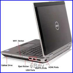 Dell Laptop Computer 14 LED Intel Core i5 3.20GHz 4GB 250GB DVD+RW WiFi WebCam