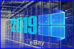 Factory Sealed Microsoft Windows Server 2019 STANDARD 64BIT DVD/COA 16CORES OEM