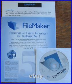 FileMaker Pro 8.5 5-user pack TH329Z/A Upgraded from 7 and 6 Mac Windows