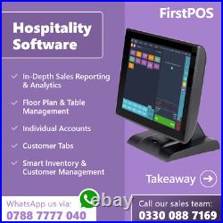FirstPOS 15in Touch Screen EPOS POS Cash Register Till System Chinese Takeaway