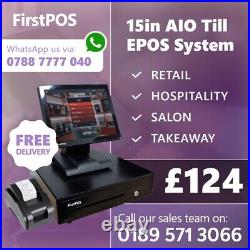 FirstPOS 15in Touch Screen EPOS POS Cash Register Till System Florist