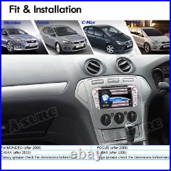 Ford Focus/Mondeo/S-Max Radio 2Din 7Car Stereo DVD Player GPS Sat Nav SWC BT