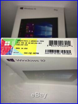 GENUINE Windows 10 Pro 32 & 64 bit English USB Flash In sealed box RETAIL