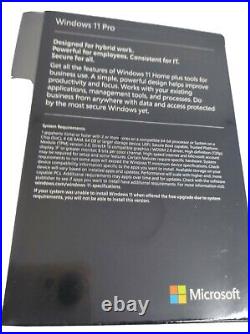 Genuine Microsof Windows 11 Pro 32/64 Bit Full Retail Version USB+KEY Sealed Box