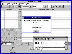 Genuine Microsoft Windows for Pen Computing 1.00.00 on two 3.5 floppy disks