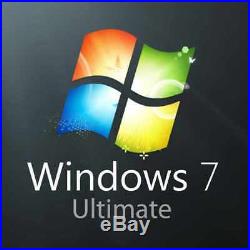 Genuine Original Microsoft Windows 7 Ultimate 32/64Bit Version COA License OEM