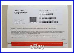 Genuine Sealed box Microsoft Windows 10 Pro 64 Bit DVD product key with COA
