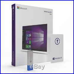 Genuine Windows 10 Pro USB Retail Box Full Version 32-Bit / 64-Bit Sealed NEW
