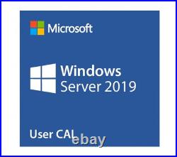 HPE Microsoft Windows Server 2019 5 Users CAL Client Access License Multilingual