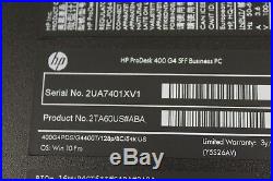 HP ProDesk 400 G4 SFF Pentium G4400 DC 3.3GHz 8GB DDR4 128GB SSD Windows 10