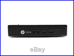 HP ProDesk 600 G1 Mini DC i3-4130T 2.9GHz 4GB RAM 500GB HDD WiFi Windows 10