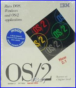 IBM OS/2 Ver 2.1 Upgrade Edition for Windows & OS/2 applications, runs DOS NEW