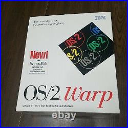 IBM OS/2 Warp Version 3 Operating System Plus Bonus Pak RARE Uses Your DOS & WIN