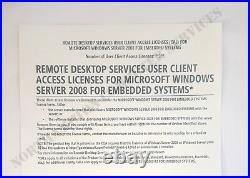 Job Lot, 10 x Windows Server 2008 Terminal Services 1 CAL RDS Emb Remote Desktop