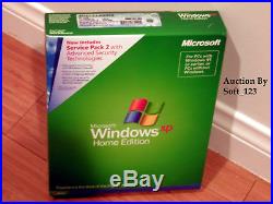 MICROSOFT WINDOWS XP HOME withSP2 FULL OPERATING SYSTEM OS MS WIN =NEW SEALED BOX=