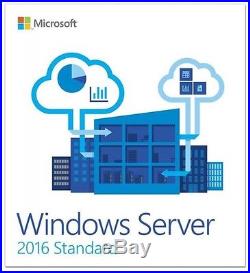 MSFT Window Server 2016 Standard Edition x64 64 bit 16 cores 2CPU with25 CAL