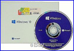 MS Windows 10 Professional Vollversion Dauerlizenz + DVD 64bit LCP PRO DE