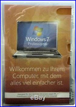 MS Windows 7 Professional 64bit Vollversion Dauerlizenz DVD CD LCP DE