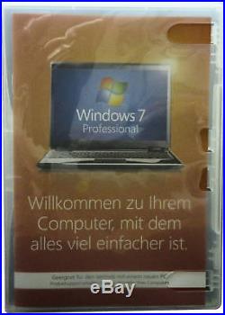 MS Windows 7 Professional Vollversion(SB) BOX64bitHologramm CD/DVD+KeyDEUTSCH