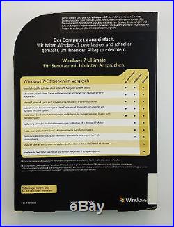 MS Windows 7 Ultimate 32 64 Bit DVD Retail Vollversion Deutsch GLC-00205