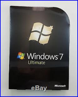 MS Windows 7 Ultimate 32 64 Bit Retail Box Vollversion Englisch NEU GLC-00181