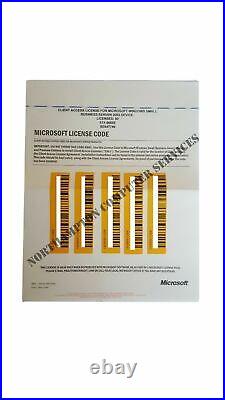 MS Windows SBS 2003 80 USER CALS Client Access Licence X11-96655 SE647746 VAT