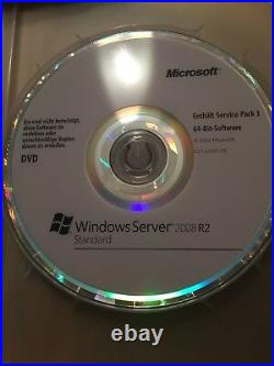 MS Windows Server 2008 R2 inkl. SP1 Standard 64 bit Deutsch, Retail Vollversion