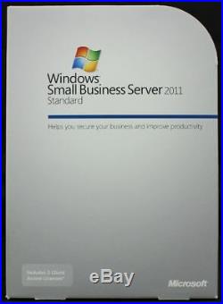 MS Windows Small Business server 2011 STANDARD w. 5 CALs Full Retail License