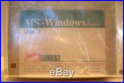 Mega Rare New Vintage Windows Ms-dos 3.0 Users Guide Book With 7 Floppy Discs