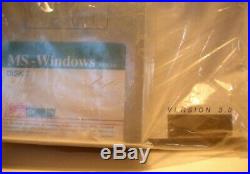 Mega Rare New Vintage Windows Ms-dos 3.0 Users Guide Book With 7 Floppy Discs