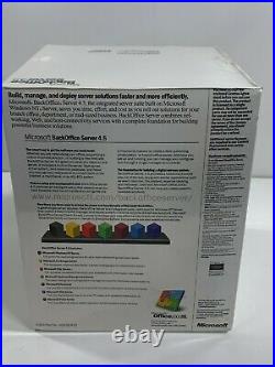 Microsoft BackOffice Server V4.5 for 5-Users NEW Sealed in Box Vintage