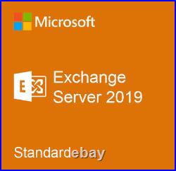 Microsoft Exchange Server 2019 Standard With 5 25 50 100 250 500 CALs Retail USB