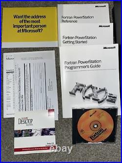 Microsoft Fortran PowerStation Professional Development System 4.0 WIndows 95