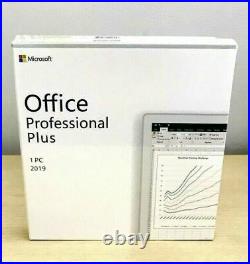 Microsoft Office 2019 Professional Plus Retail Genuine Key 1-5 PC DVD/ Install