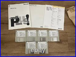 Microsoft Plus Companion for Windows 95 3.5 Floppy Disks Big Box Vintage 1995