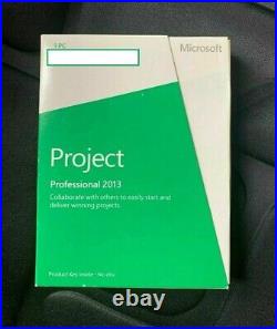 Microsoft Project Professional 2013 Retail Box Key Card